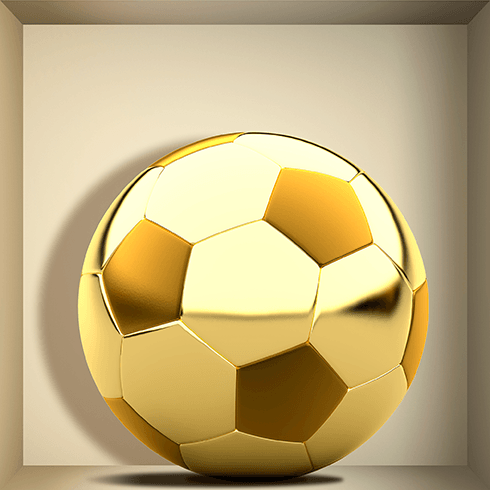 Wall Stickers: Golden Ball niche