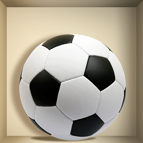 Wall Stickers: Football ball niche