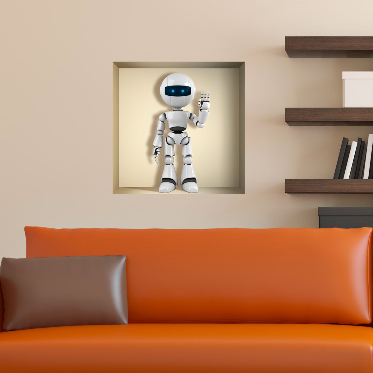 Wall Stickers: Niche with robot