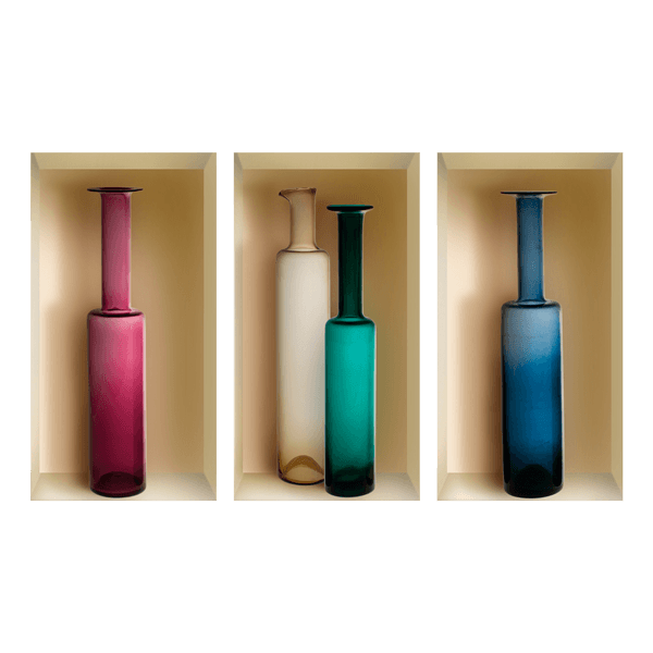 Wall Stickers: Niche Coloured Vases II