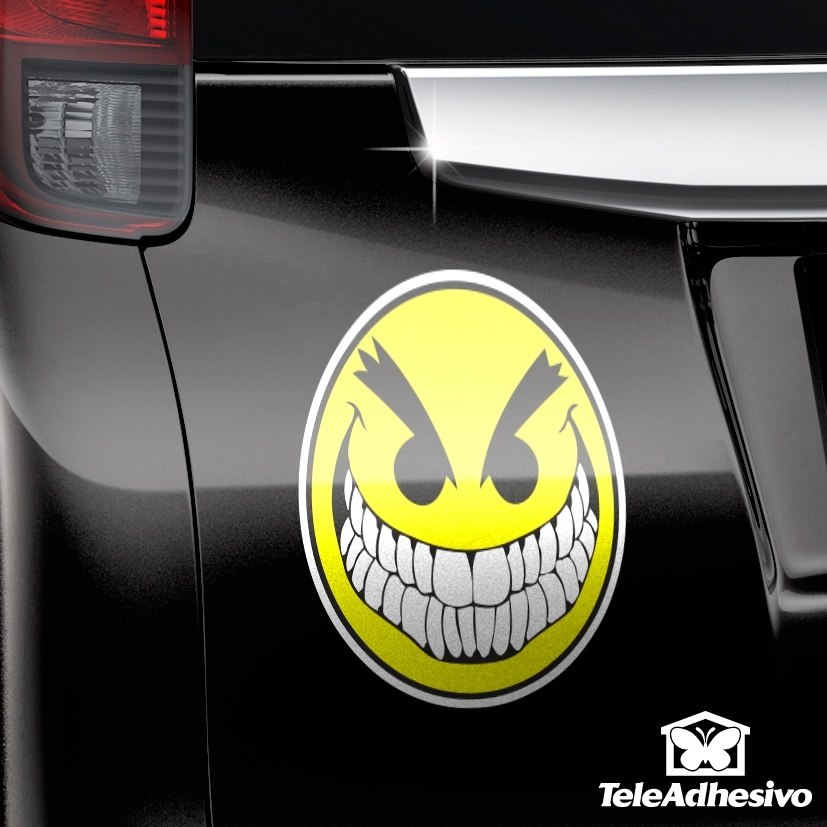 Car & Motorbike Stickers: Bad smile