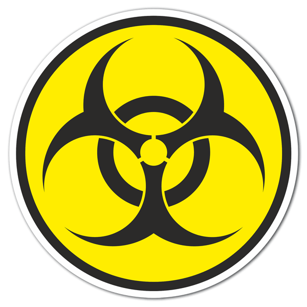Car & Motorbike Stickers: Biological risk