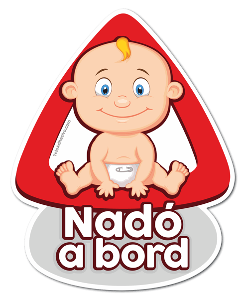 Car & Motorbike Stickers: Baby on board - Catalan