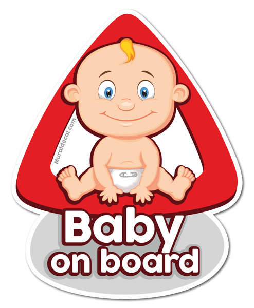 Car & Motorbike Stickers: Baby on board