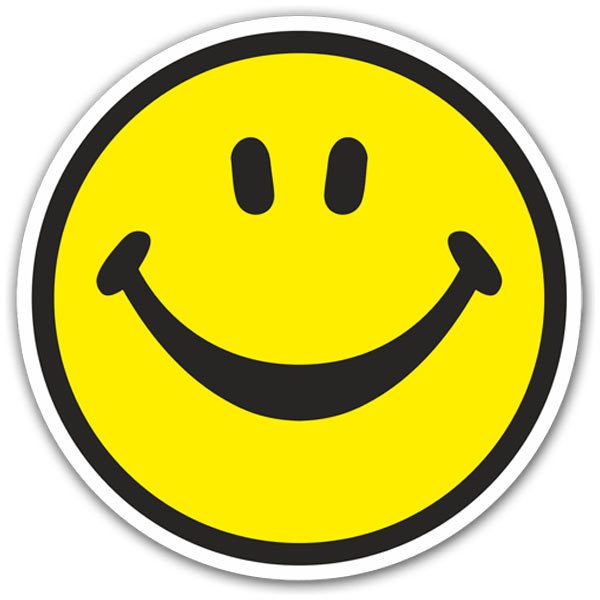 Car & Motorbike Stickers: Smiley face