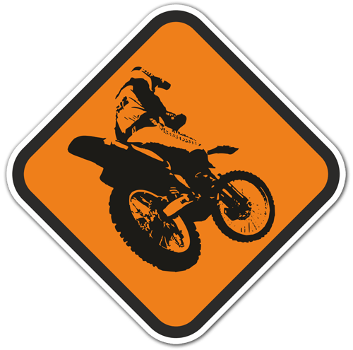 Car & Motorbike Stickers: Free style signal