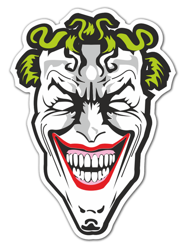 Car & Motorbike Stickers: The villain Joker