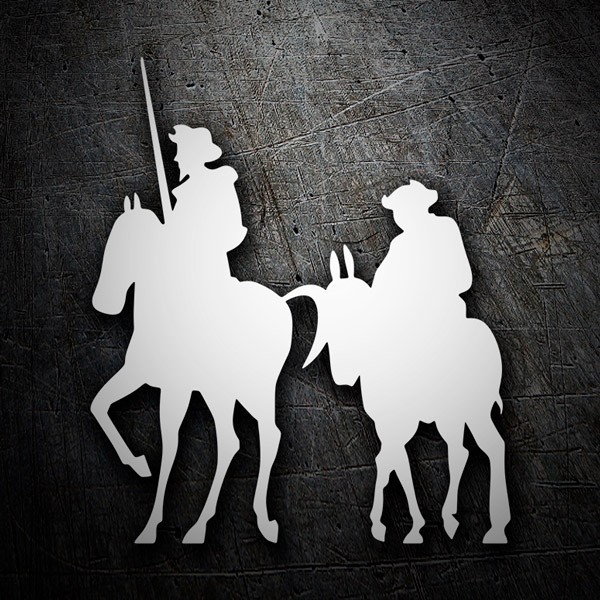 Car & Motorbike Stickers: Don Quixote and Sancho