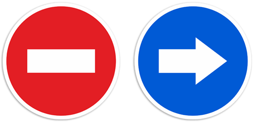 Car & Motorbike Stickers: Traffic signs
