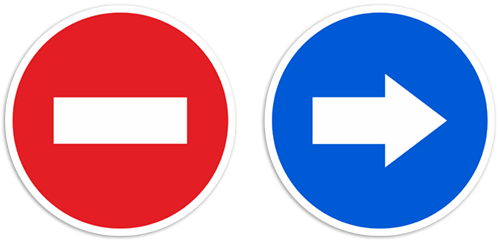 Wall Stickers: Traffic signs