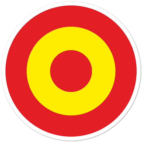Car & Motorbike Stickers: Spanish Air Force Flag