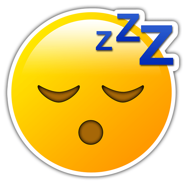 Car & Motorbike Stickers: Sleeping Face