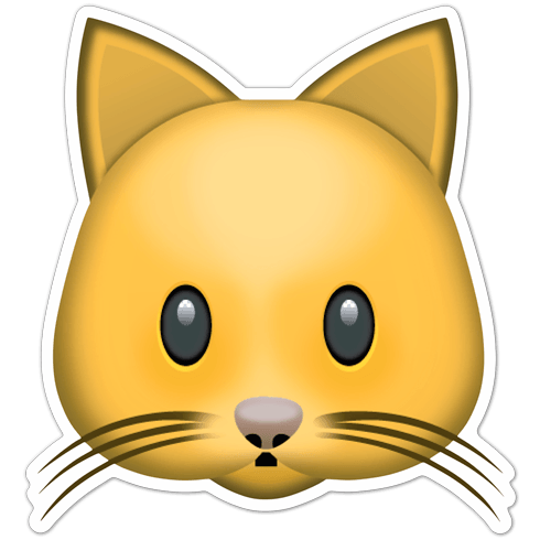 Car & Motorbike Stickers: Cat Face