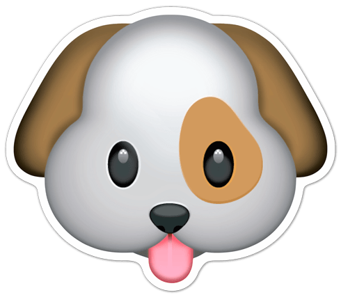 Car & Motorbike Stickers: Dog face