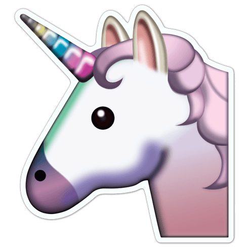 Car & Motorbike Stickers: Unicorn Face