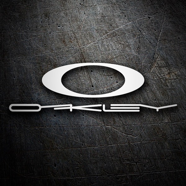 oakley logo black | Sticker
