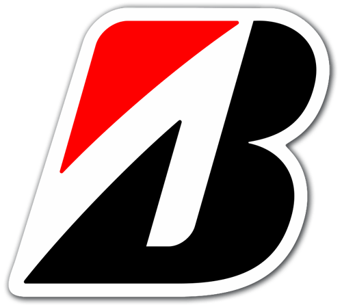 Car & Motorbike Stickers: Bridgestone logo