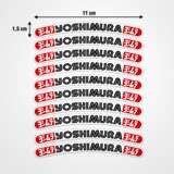 Car & Motorbike Stickers: 10 stickers rims set Yoshimura 3