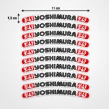Car & Motorbike Stickers: Yoshimura Rim 10X 3