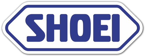 Car & Motorbike Stickers: Shoei 2 blue