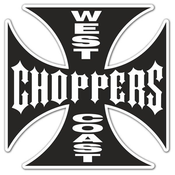 Car & Motorbike Stickers: West Choppers Coast 2