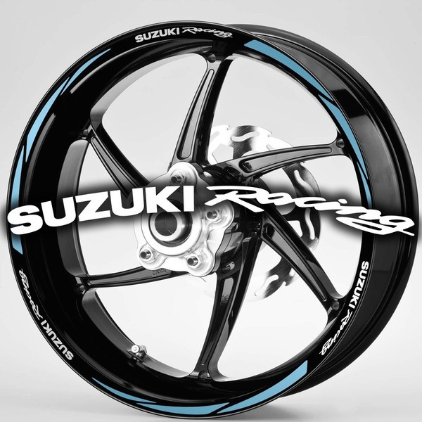 Car & Motorbike Stickers: MotoGP Suzuki Racing rim stripes