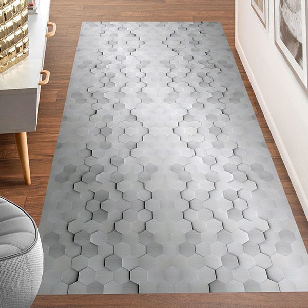 Wall Stickers: Hexagon in grey