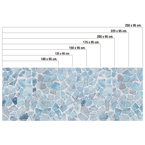 Wall Stickers: Blue stones