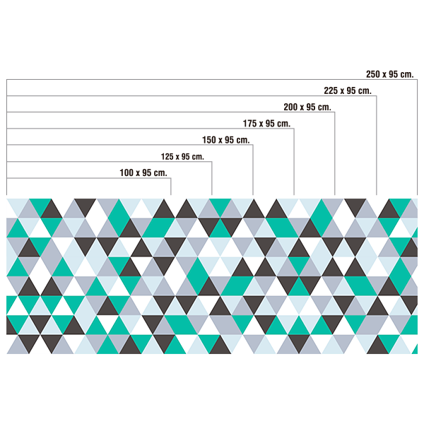 Wall Stickers: Composition of lozenges and triangles