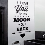 Wall Stickers: I Love You to the Moon 2
