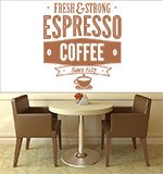 Wall Stickers: Fresh & Strong Espresso Coffee 3
