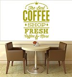 Wall Stickers: The Best Coffee Shop Fresh 3