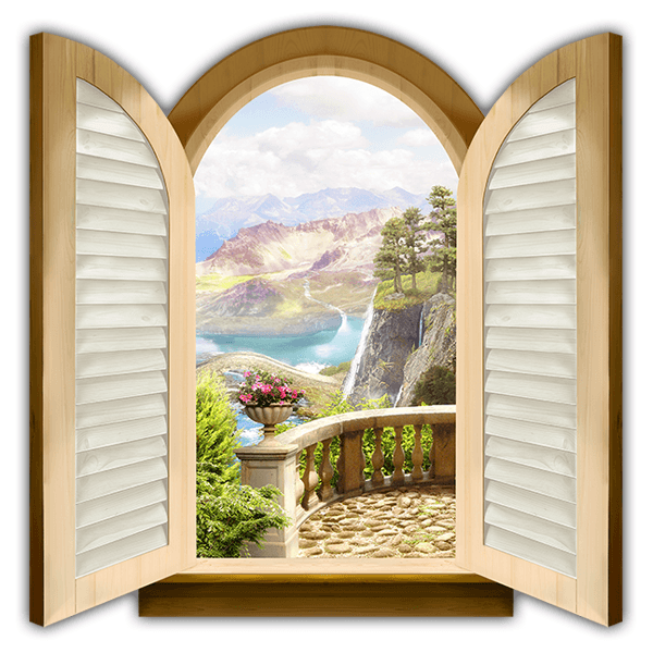 Wall Stickers: Window Valley of the castles