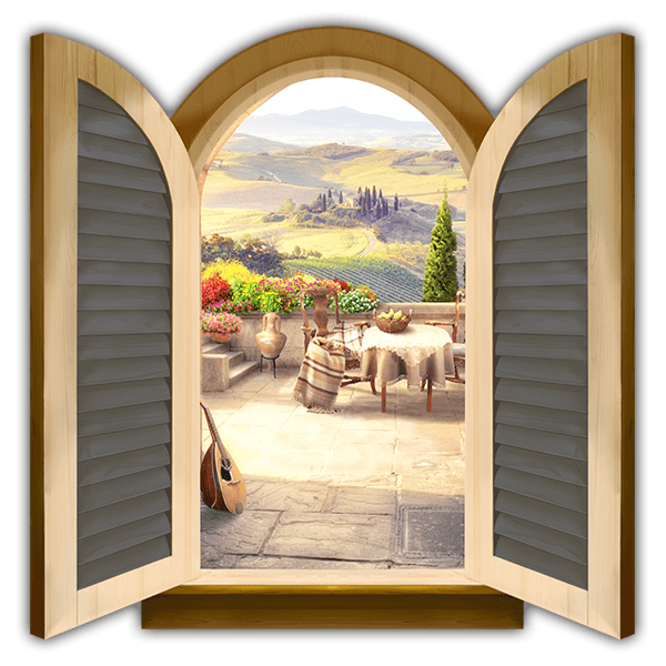 Wall Stickers: Window Valley lookout