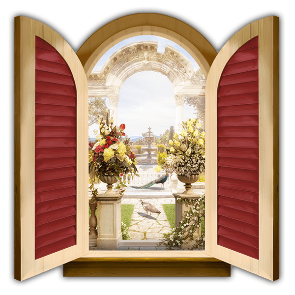 Wall Stickers: Window Roman arch
