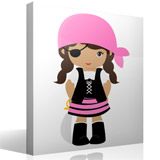 Stickers for Kids: Buccaneer pink patch 4