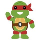 Stickers for Kids: Ninja turtle Rafhael 6