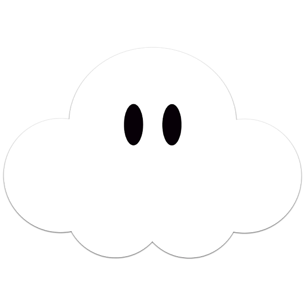 Stickers for Kids: Super Mario Cloud