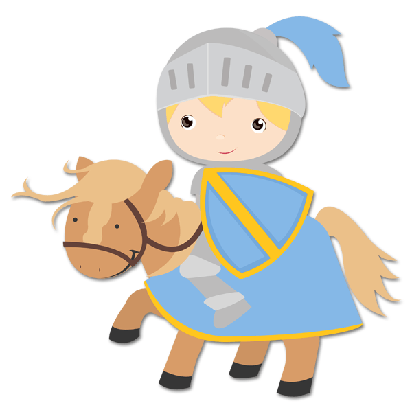 Stickers for Kids: Blue Knight