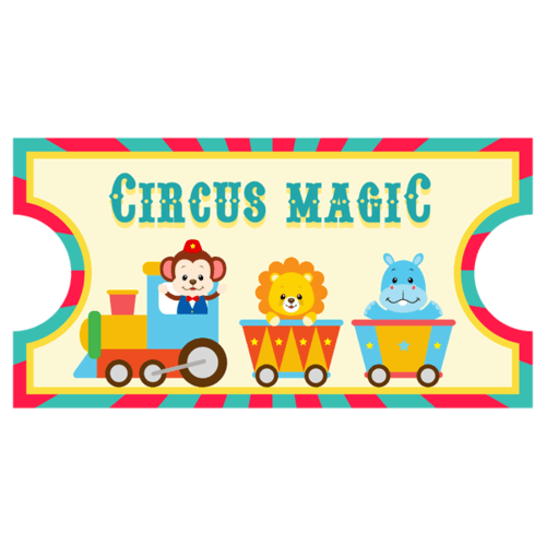Stickers for Kids: Ticket Circus Magic
