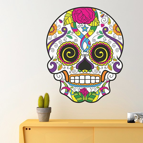 Wall Stickers: Mexican Skull Chucho el Roto