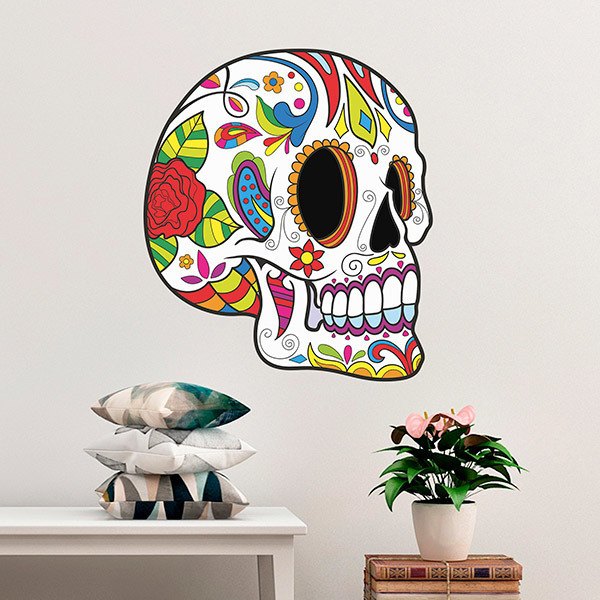 Wall Stickers: Mexican Skull Pancho Villa