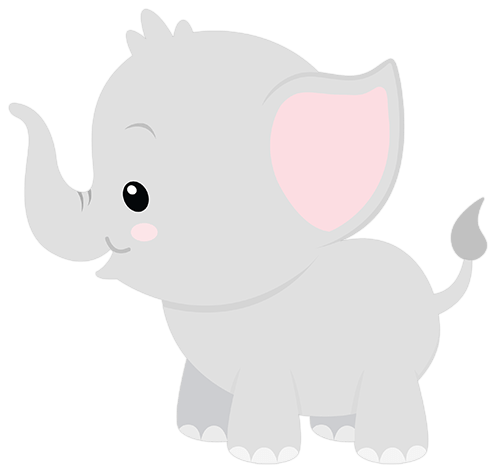 Stickers for Kids: Cheerful elephant