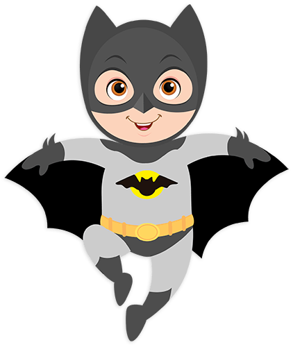 Stickers for Kids: Batman flying