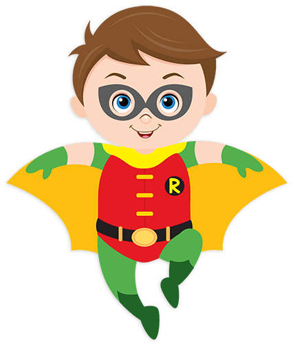 Stickers for Kids: Robin flying