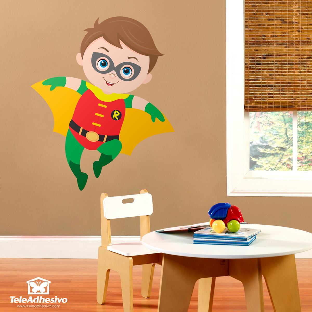 Stickers for Kids: Robin flying