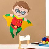 Stickers for Kids: Robin flying 3