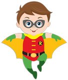Stickers for Kids: Robin flying 5