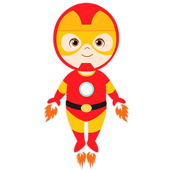 Stickers for Kids: Ironman flying