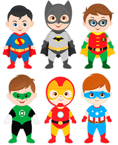 Stickers for Kids: Kit Superheros